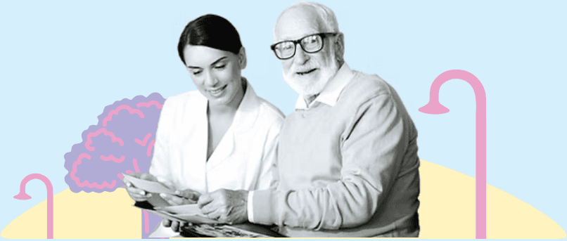 Case Manager and client discussing care plan